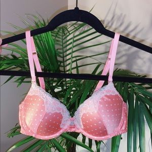 Aerie Pink Polka Dot Bra